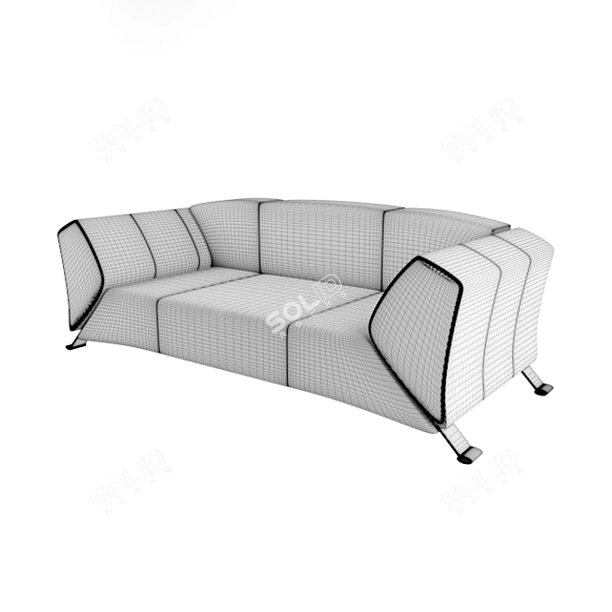 Modern Stylish Sofa 3D model image 4