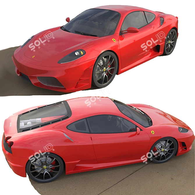 Sleek Ferrari F430 - Vray Render Ready 3D model image 1