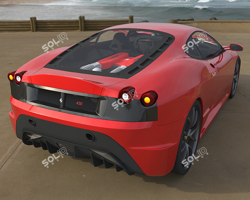 Sleek Ferrari F430 - Vray Render Ready 3D model image 7