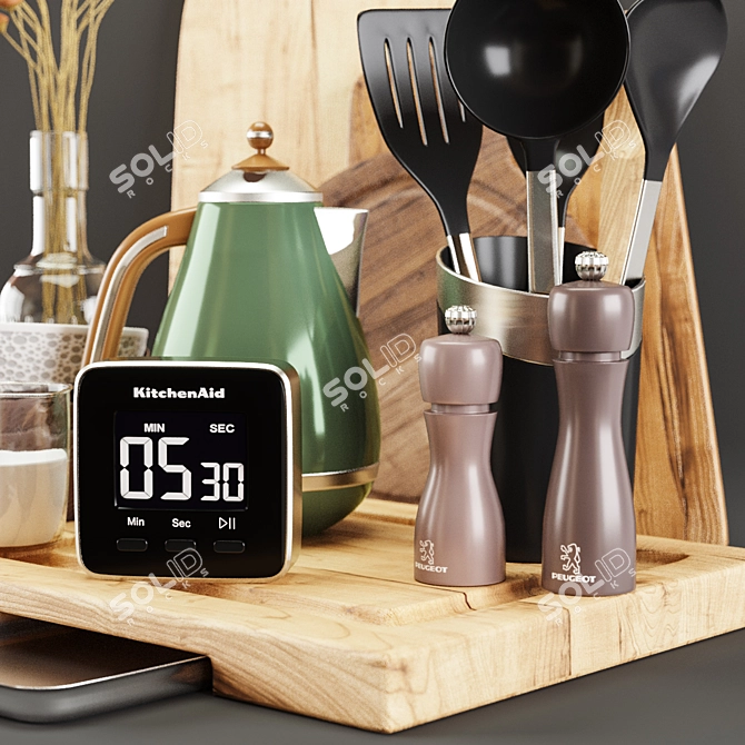 Kitchen Decor Set: Stylish & High-Quality 3D model image 2