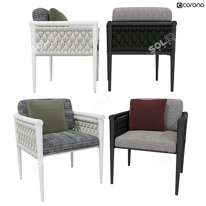 DANDY Garden Chair: Comfort meets Style 3D model image 1