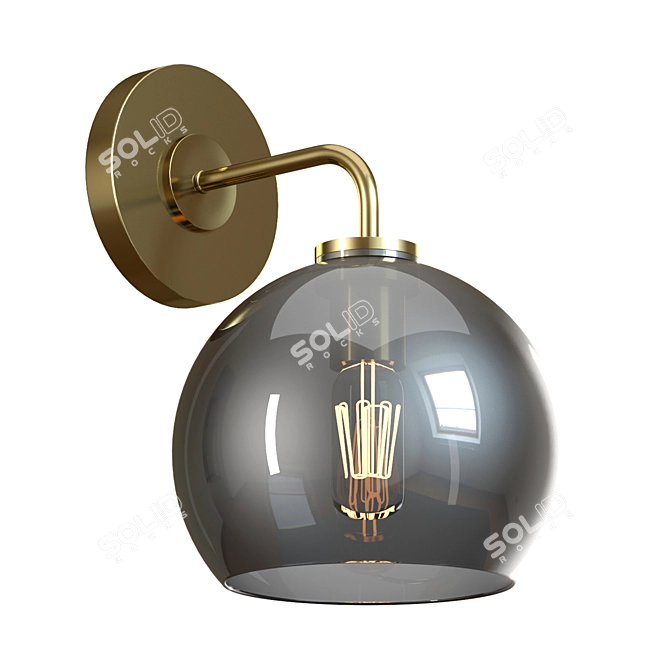 Stylish Arren Wall Sconce 3D model image 8