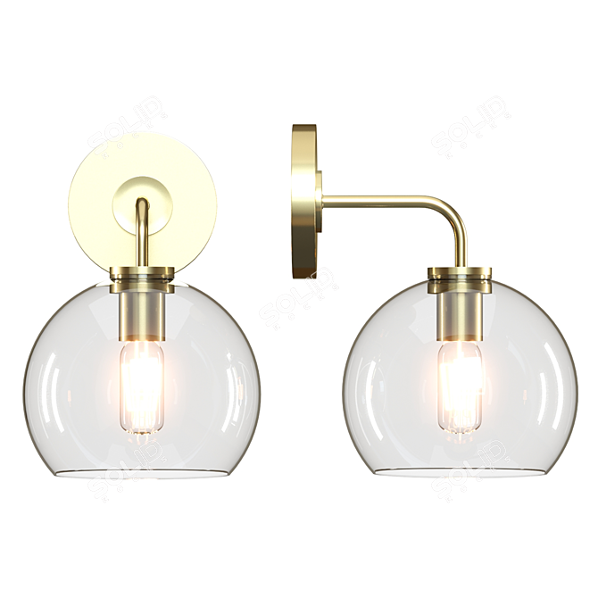 Stylish Arren Wall Sconce 3D model image 10