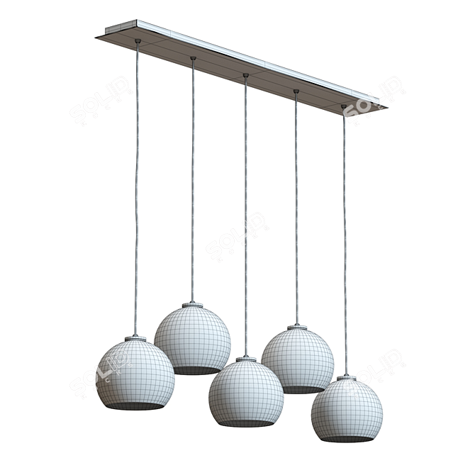 Sleek Arren Linear Pendant 3D model image 4