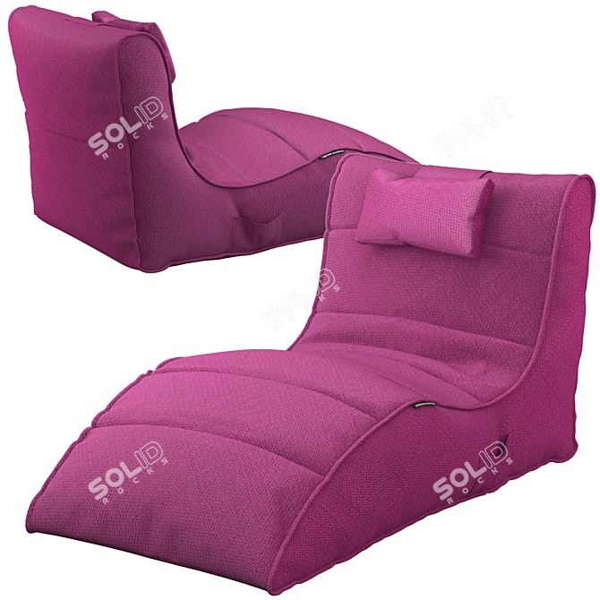 Cozy Contoured Comfort: Ambient Lounge Avatar Sofa 3D model image 3