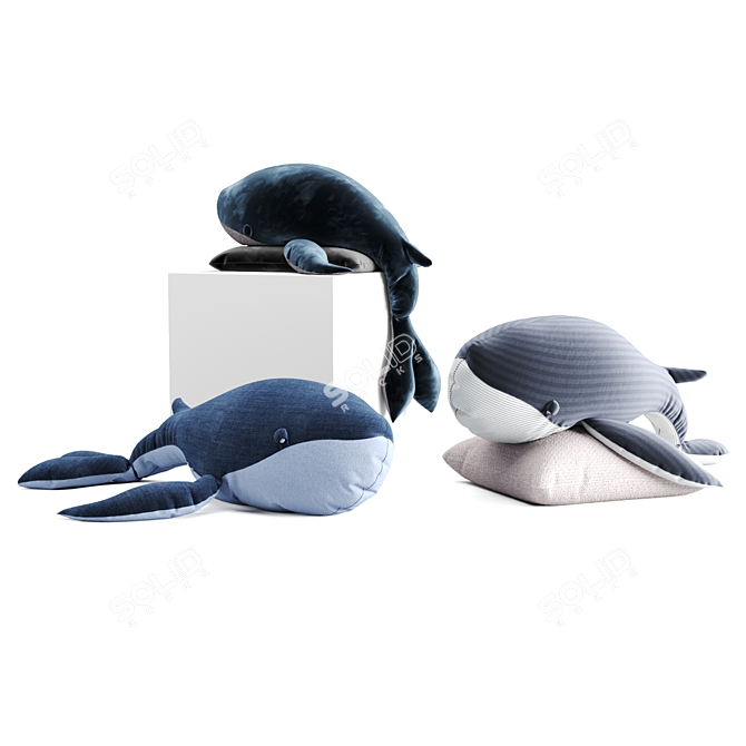 Oceanic Adventures Whale Toy Set 3D model image 1