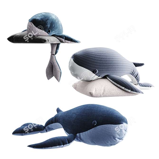 Oceanic Adventures Whale Toy Set 3D model image 5