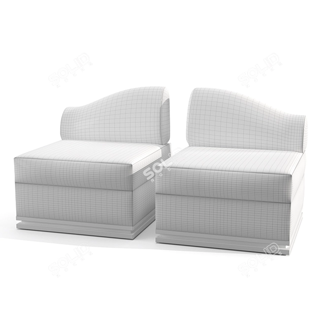 Elegant Panos Chairs by Francis Sultana 3D model image 3