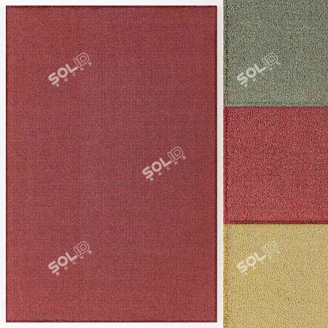 Kasthall Loop Melange Rug Set 3D model image 2