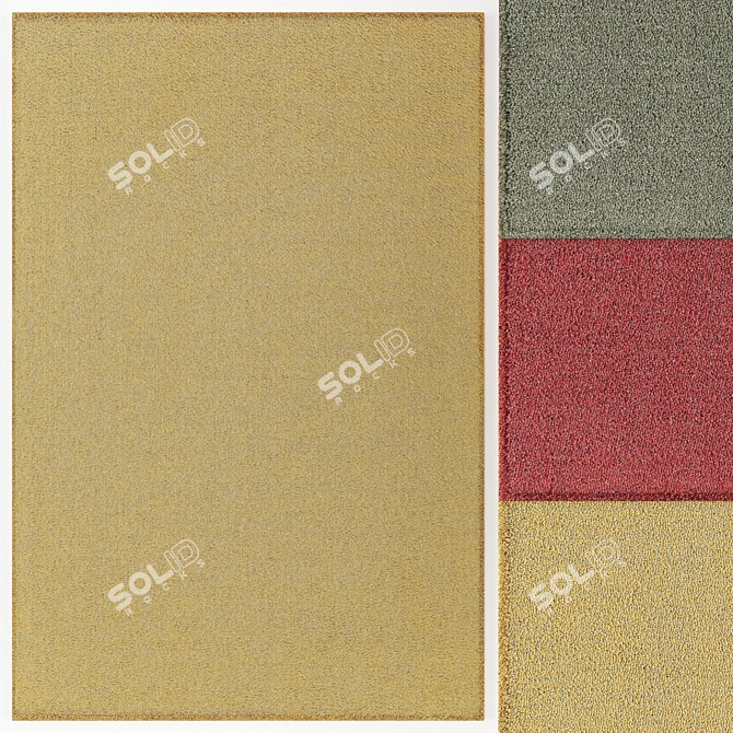 Kasthall Loop Melange Rug Set 3D model image 3