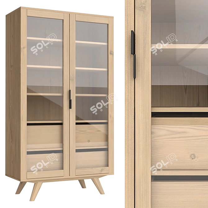 Modern Display Cabinet: Averio 3D model image 1