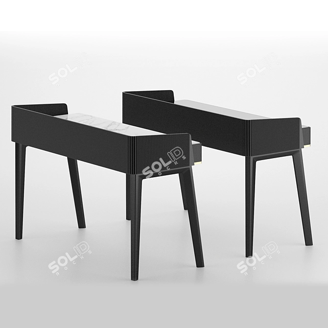 Gallotti & Radice Soho Writing Desk 3D model image 4