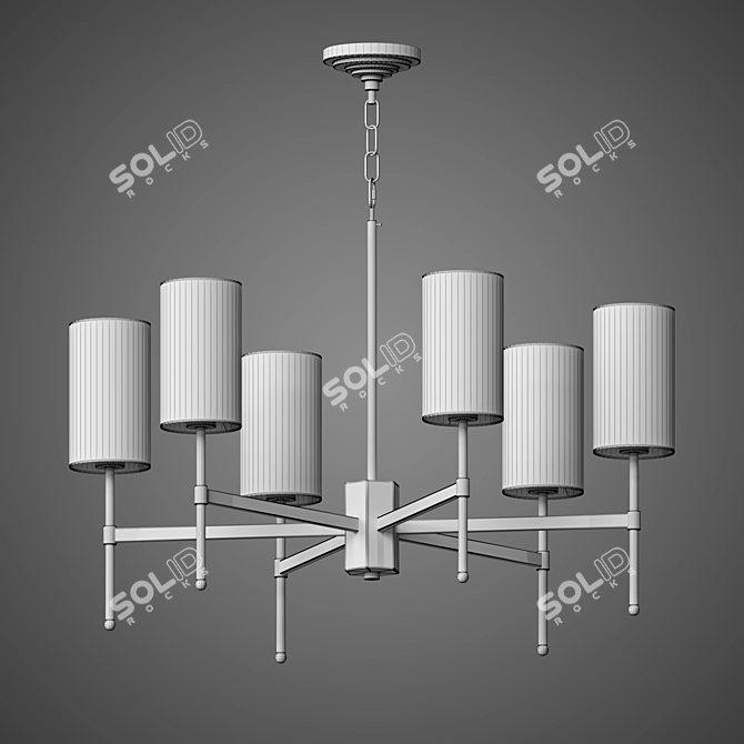 Whirling Chandelier - L1122 Whirligig 3D model image 2