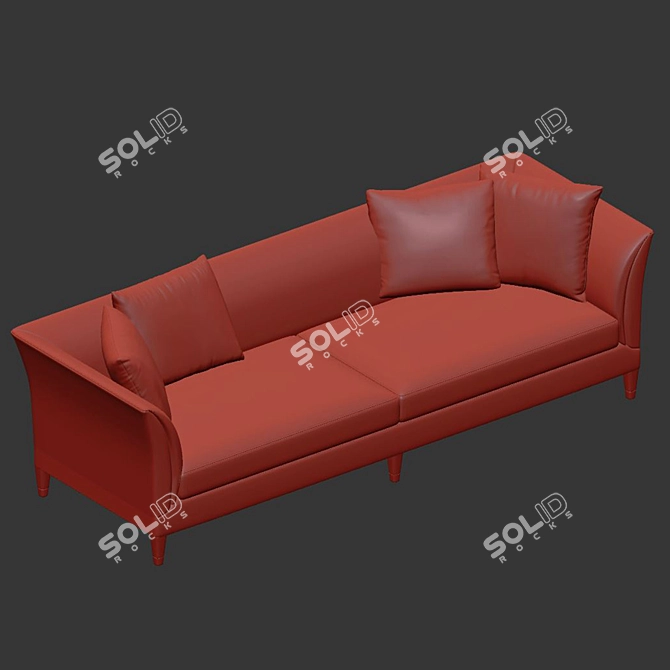 Elegant Ralph Lauren Atherton Sofa 3D model image 2