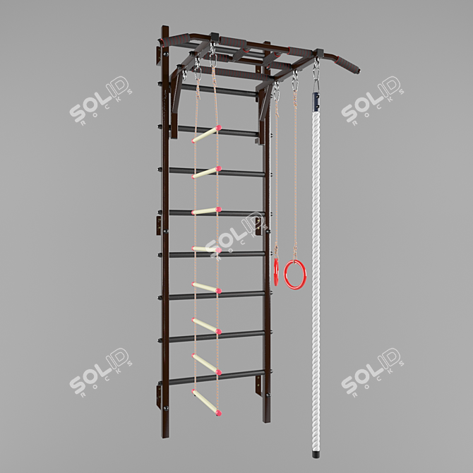 Versatile Swedish Wall & Module Set 3D model image 8