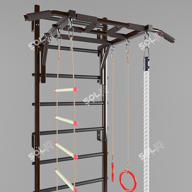 Versatile Swedish Wall & Module Set 3D model image 11