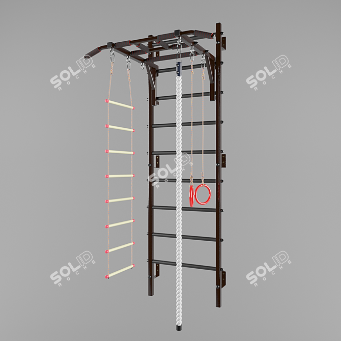 Versatile Swedish Wall & Module Set 3D model image 12