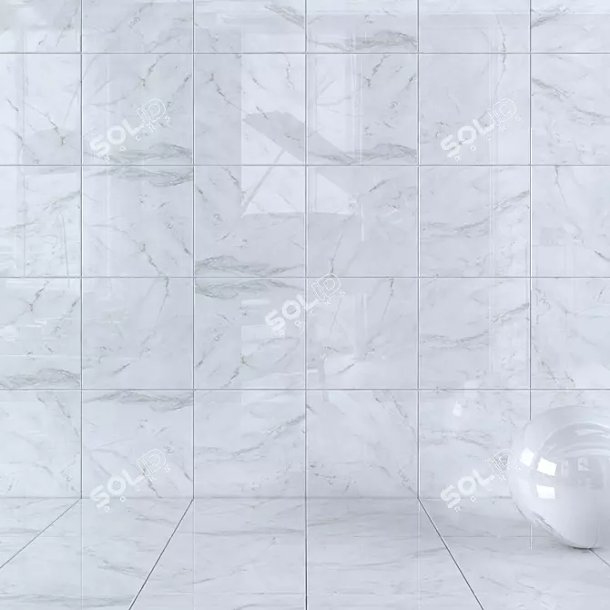 Alpin Anderson White Wall Tiles 3D model image 1