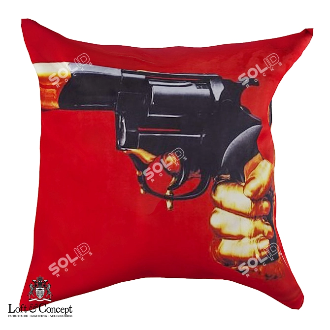 Toiletpaper Revolver Pillow: Modern Loft Concept 3D model image 1