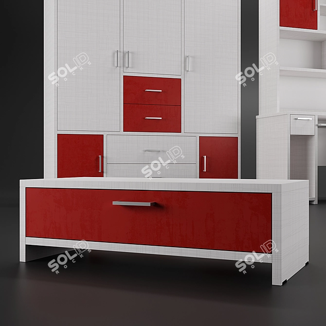 Complete Teen Room Set - Shenhav 3D model image 4