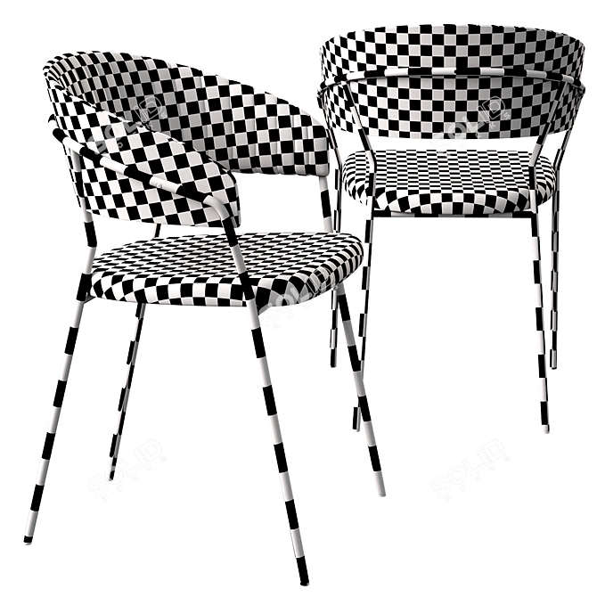 Turin Chair: Stylish Bradex Home 3D model image 3