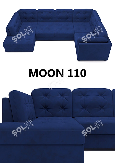 Luxurious Comfort: Sofa Moon 110 3D model image 2