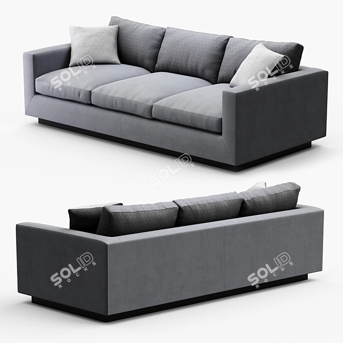 Elegant Perch Lowe Sofa 3D model image 1