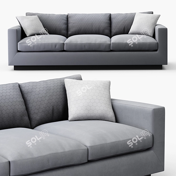 Elegant Perch Lowe Sofa 3D model image 2