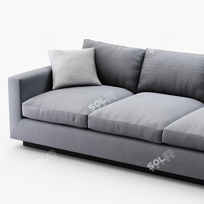Elegant Perch Lowe Sofa 3D model image 4