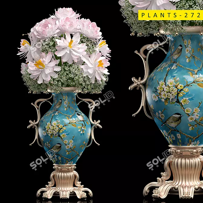 Elegant Decor Set 39: 3ds Max 2015 & OBJ 3D model image 1