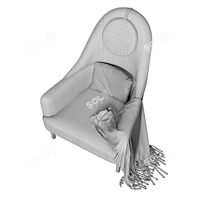 Dragonfly Elegance: Cipriani Homood Armchair 3D model image 5