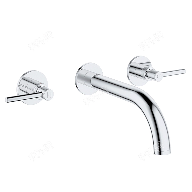 Premium Grohe Atrio Mixer Set 3D model image 3