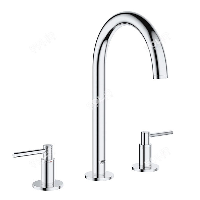 Premium Grohe Atrio Mixer Set 3D model image 5