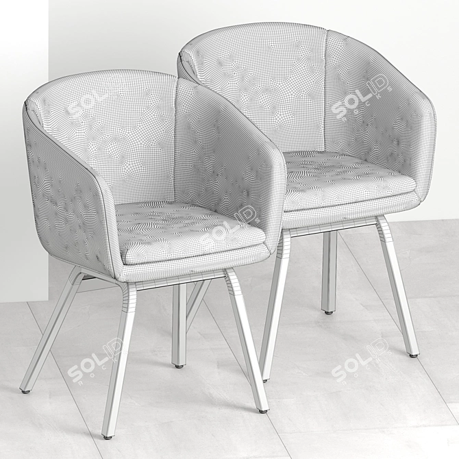 Modern Cabin Armchair by Johanson 3D model image 6