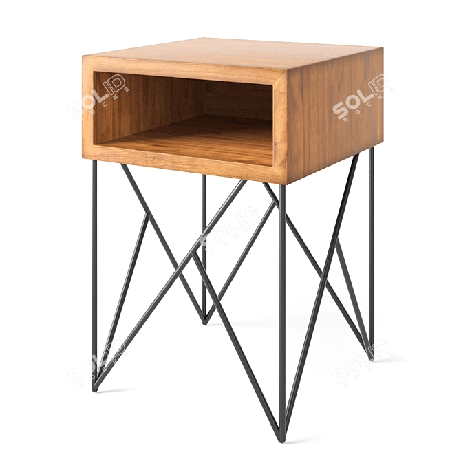 Elegant Dixon Side Table - Stylish & Versatile 3D model image 1