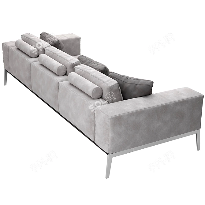 Lifesteel Flexform: Modern and Multipurpose Sofa 3D model image 2