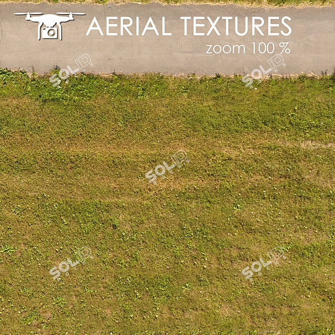 Drone-Captured Textured Landscape: Ideal for Diverse Visualization 3D model image 4