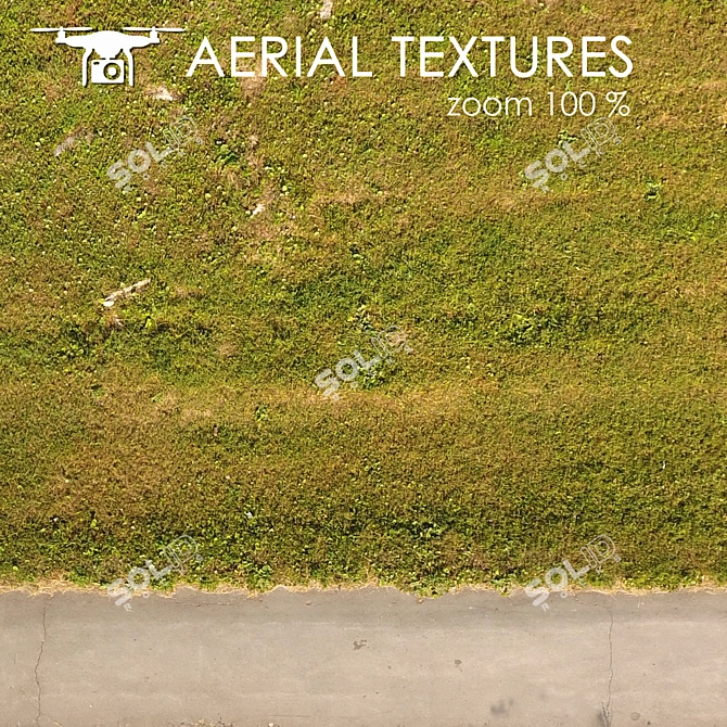 Drone-Captured Textured Landscape: Ideal for Diverse Visualization 3D model image 5