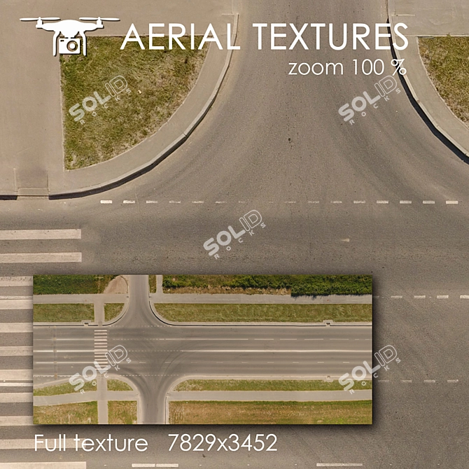 Aerial Landscape Texture for Versatile Visualizations 3D model image 1