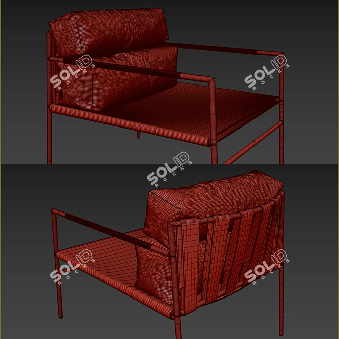 Ritzwell JK Armchair | 3D Model with Textures 3D model image 5