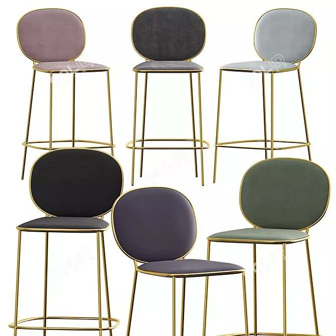 Stay Bar Stool - Designer Collection III - Nika Zupanc  Modern Elegance for Your Space 3D model image 1