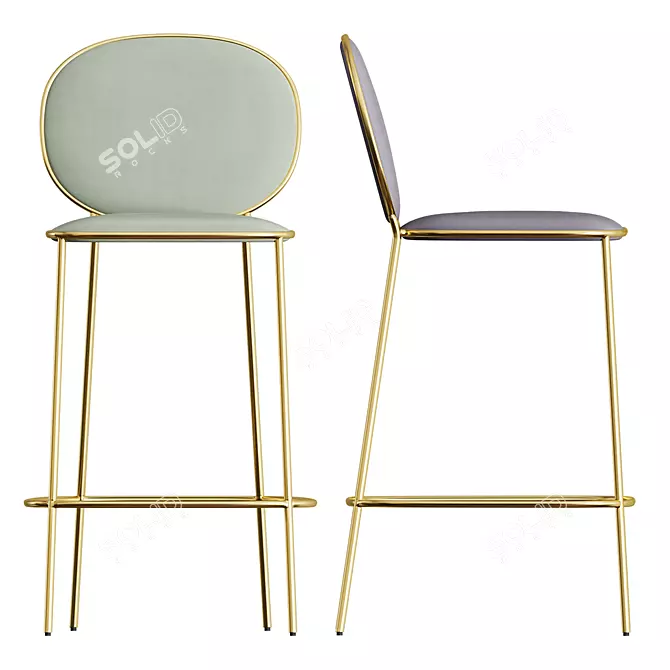 Stay Bar Stool - Designer Collection III - Nika Zupanc  Modern Elegance for Your Space 3D model image 2