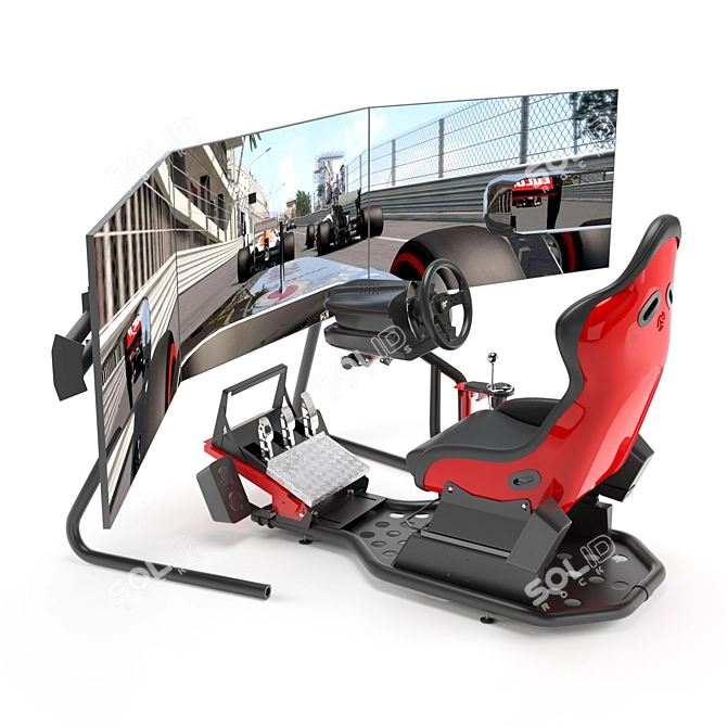 Ultimate Racing Simulator Experience 3D model image 1