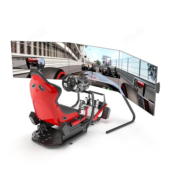 Ultimate Racing Simulator Experience 3D model image 2