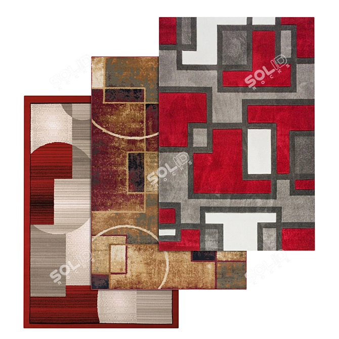 Versatile High-Quality Carpet Set 3D model image 1