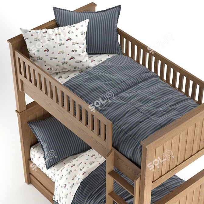 Kenwood Bunk Bed: Sleek & Stylish! 3D model image 4