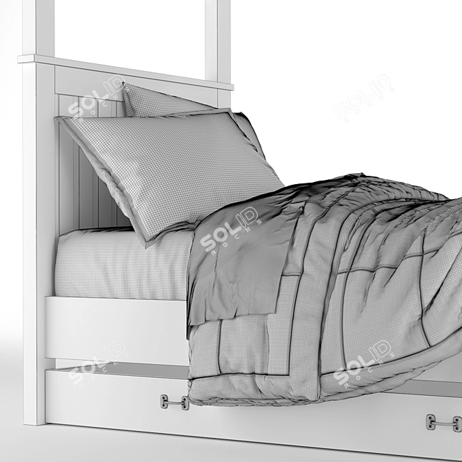 Kenwood Bunk Bed: Sleek & Stylish! 3D model image 5