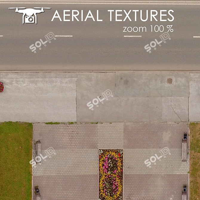 Aerial Terrain Texture 3D model image 3