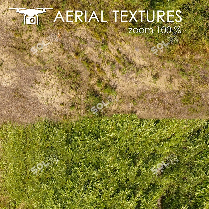 Seamless Aerial Terrain Texture 3D model image 4