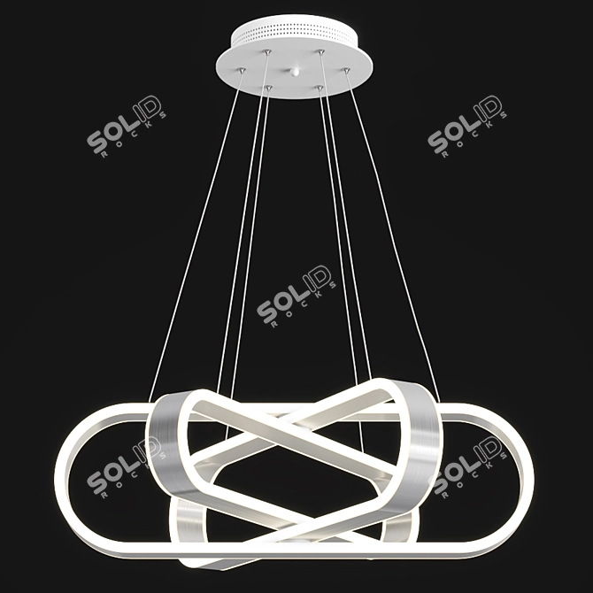 Elegant Parafango Chandelier 3D model image 1